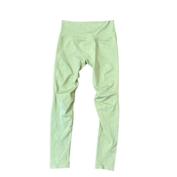 Alphalete Halo Light Lime Green Workout Leggings Size Large - Picture 1 of 6